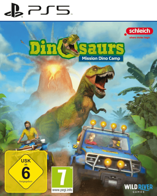 Dinosaurs: Mission Dino Camp box art for Playstation 5